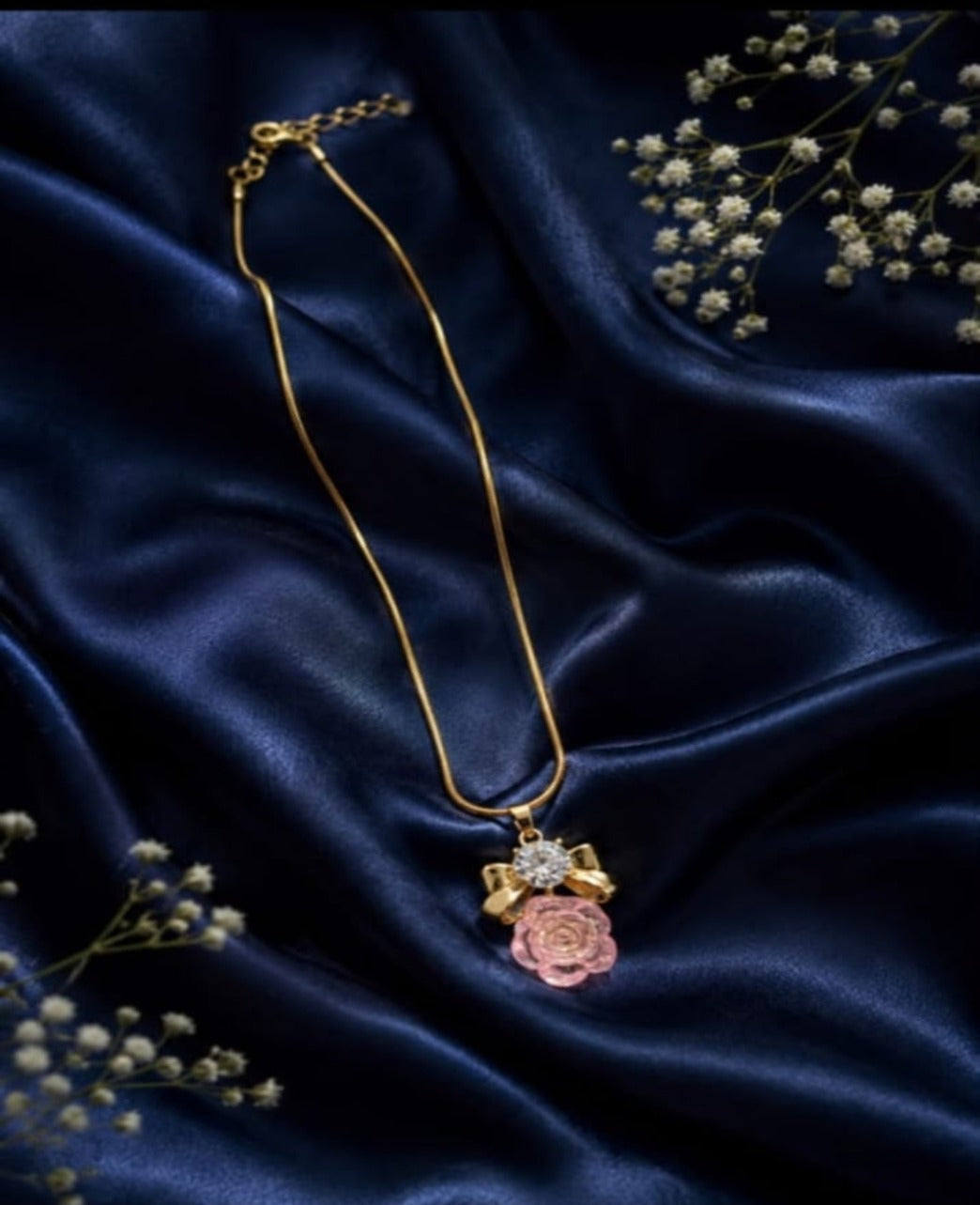 Pink Rose Pendant