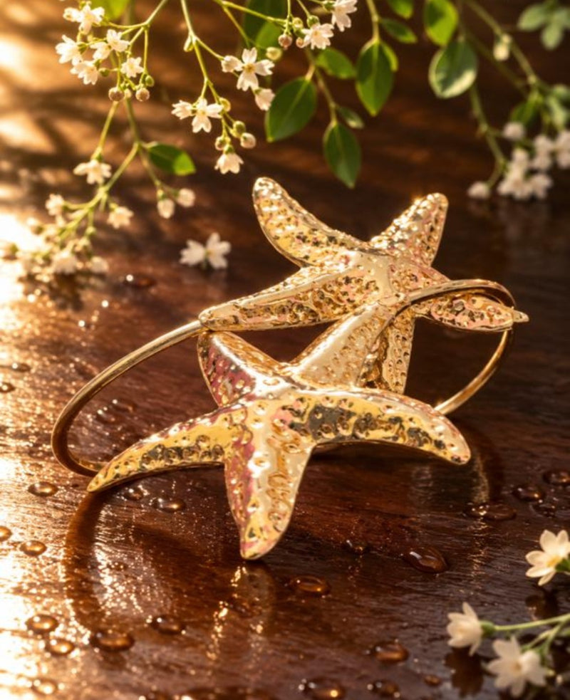 Golden Starfish Armcuff
