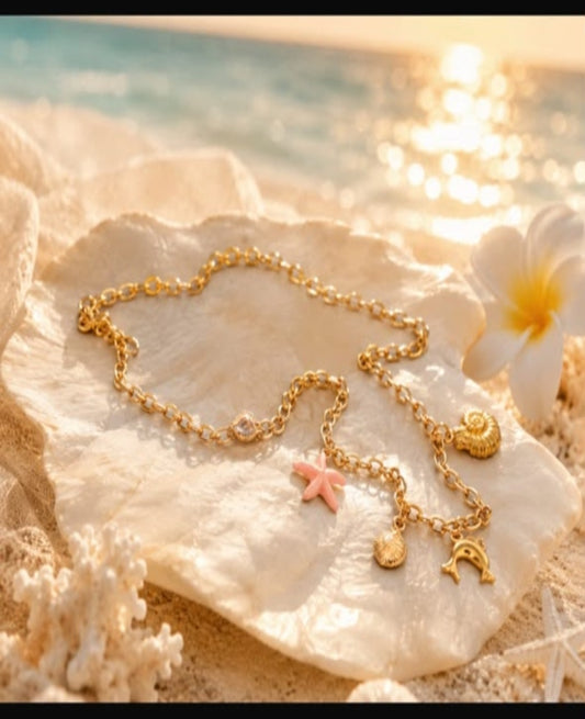 Ocean Whispers Charm Necklace