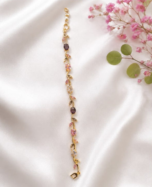 Blushing Tulip Vine Bracelet