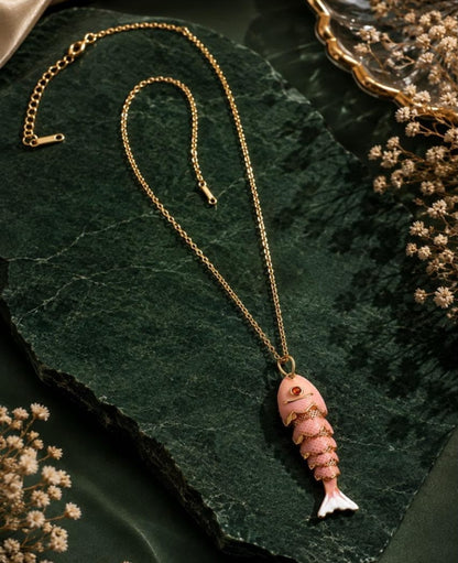 Blush Koi Pendant
