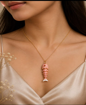 Blush Koi Pendant