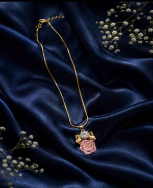 Pink Rose Pendant